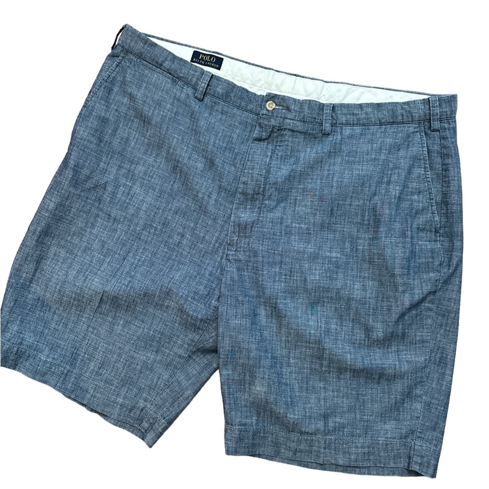 Polo Ralph Lauren Men’s Chino Shorts‎ Size 44B Blue/Gray Casual Cotton Shorts